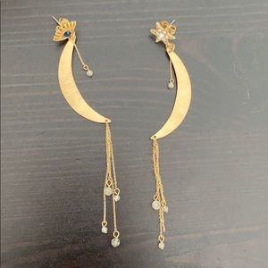 ANTHROPOLOGIE MOON EARRINGS